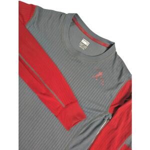 NIKE Pro Swingman Ken Griffey Jr. Shirt Mens Medium Baseball Fitted Red Gray